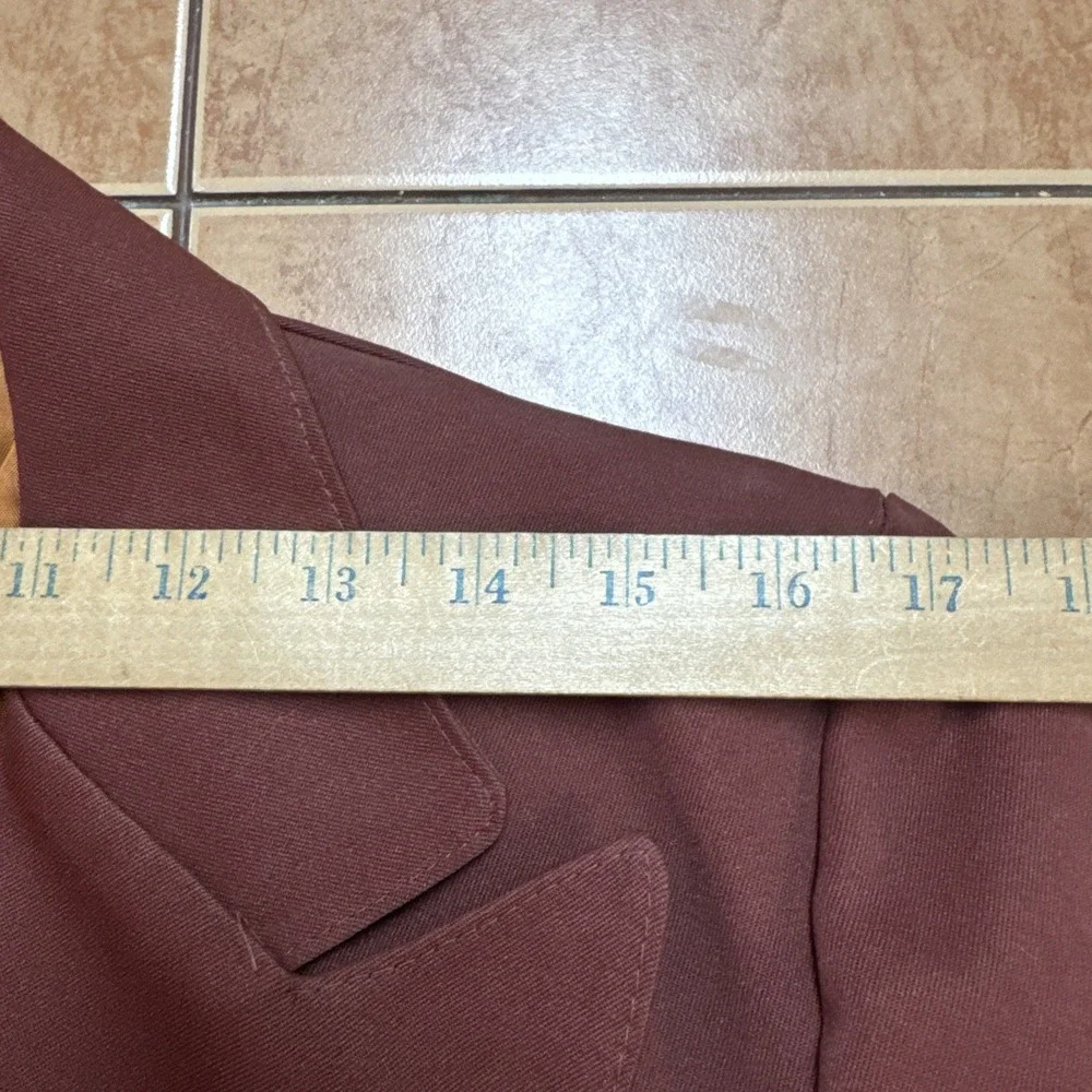 Montgomery Ward Polyester Suit Sz 38L Blazer 30 x 33 Pants True Vintage Flared